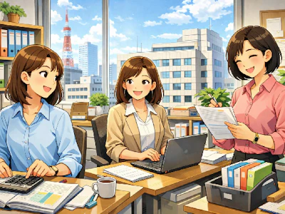 16時まで勤務OKの時短正職員　税理士補助