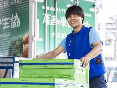 17時まで勤務OKの産地直結でお馴染み、食品・雑貨配送スタッフ