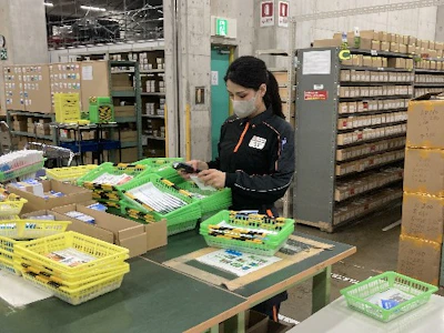 ブランクOKのメガネレンズの軽作業（ピッキング・検品・梱包）