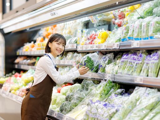 【6月上旬オープン】レジなし！ドラッグストア内青果コーナーの売場...