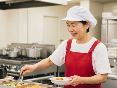 15時まで勤務OKの社員食堂の調理スタッフ