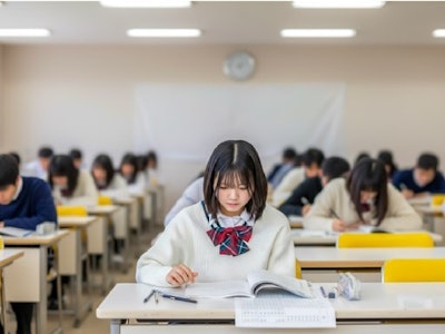 試験会場の補助スタッフ