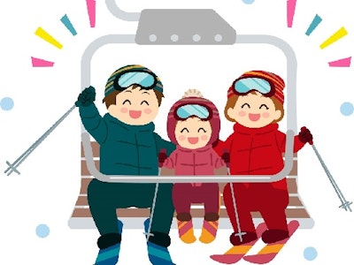 スキー場のリフト係