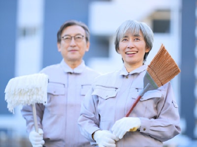 主婦(夫)に嬉しい週2回(月・木)・朝8～10時のマンション清掃