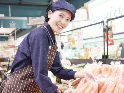 生鮮部門での品出し・接客・調理