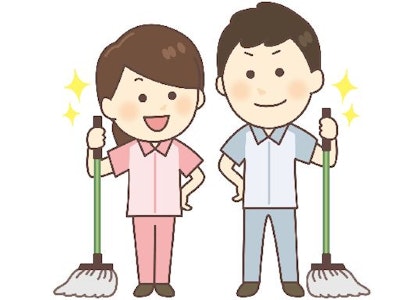 企業やマンション共用部の日常清掃スタッフ