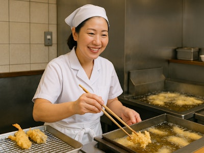 接客兼簡単な調理