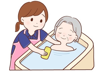 週4日～の病院での入浴介助サポート（昼短時間）