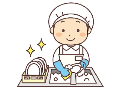 週3日～の学校給食の食器洗浄