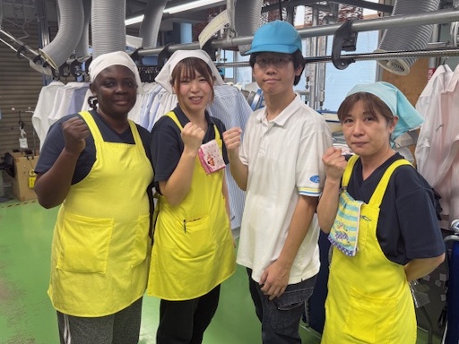 【託児所完備／週2日〜】未経験OK！＼クリーニング工場での仕上げ...