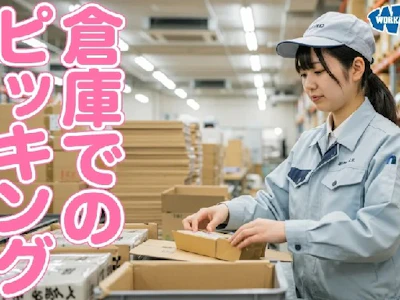 学生服のピッキング・箱詰め