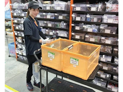 キレイな倉庫内での品出し(ピッキング)・検品作業